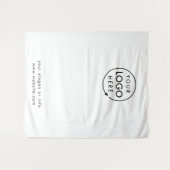 Bedrijfslogo | Professionele witte fotobackdrop Wandkleed (Voorkant (horizontaal))