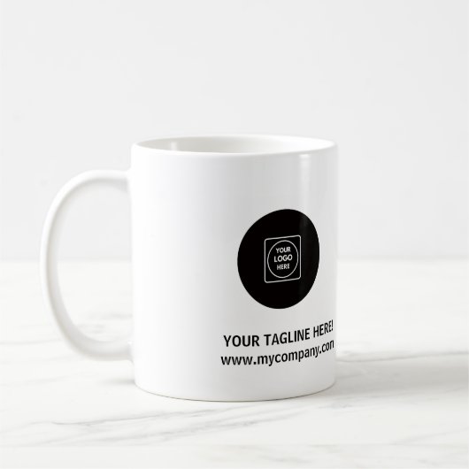 Bedrijfslogo Promomok koffiemok (Links)