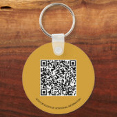 BedrijfsLogo QR Code en de Werknemer van de Websit Sleutelhanger (Achterkant)