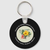 Bedrijfslogo QR-code sleutelhanger (Voorkant)