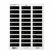 Bedrijfslogo retouradres van het bedrijf etiket (Full Sheet)