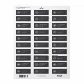 Bedrijfslogo retouradres van het bedrijf etiket (Full Sheet)