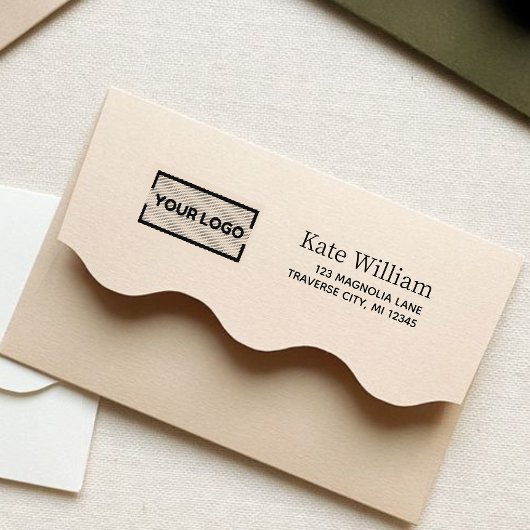 Bedrijfslogo Retouradreslabel Zelfinktende Stempel