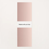 Bedrijfslogo roos goud rechthoek zakelijk yogamat (Voorkant)