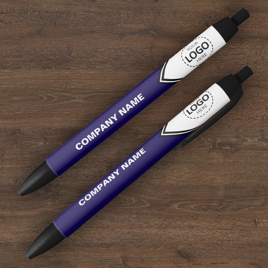 Bedrijfslogo & tekst Blauwe pen