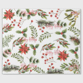 Bedrijfslogo Toevoegen Bedrijfsmedewerkers Feestda Cadeaupapier (Vlak)