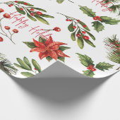 Bedrijfslogo Toevoegen Bedrijfsmedewerkers Feestda Cadeaupapier (Hoek)