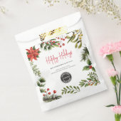 Bedrijfslogo toevoegen Kerstvakantie Bessen Bedankzakje (Gezegeld)