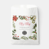 Bedrijfslogo toevoegen Kerstvakantie Bessen Bedankzakje (Voorkant)