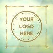 Bedrijfslogo uploaden Bedrijfslogo Aangepast Goud Raamsticker (Vel 3)