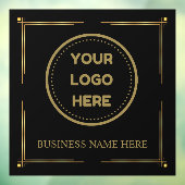 Bedrijfslogo uploaden Bedrijfslogo Aangepast Goud Raamsticker (Vel 3)