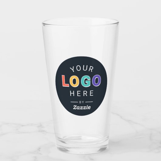 Bedrijfslogo uw manier glas (Voorkant)