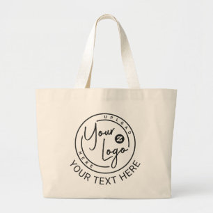 Bedrijfslogo uw manier grote tote bag