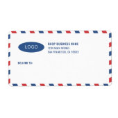 Bedrijfslogo verzendlabels voor mailing etiket (Voorkant)