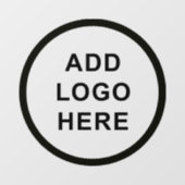 Bedrijfslogo voor evenementen personaliseren raamsticker (Vel)