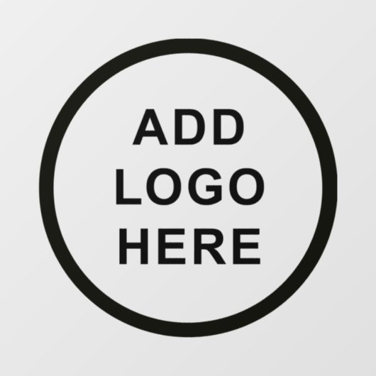 Bedrijfslogo voor evenementen personaliseren raamsticker (Vel)