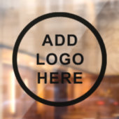 Bedrijfslogo voor evenementen personaliseren raamsticker (Vel 2)