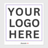 Bedrijfslogo voor Reisekoffer | Transparant Waterd Sticker (Vel)