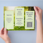 Bedrijfslogo Vouwfolder Zonnig Groen Flyer (Hand)