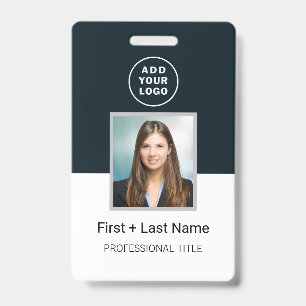 Bedrijfslogo Werknemersfoto ID Streepjescode Aange Badge