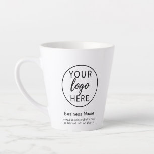 Bedrijfslogo Zakelijk Logo Bedrijf  Latte Mok