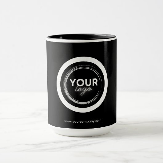 Bedrijfslogo Zakelijk Minimalistisch Merk Mok (Midden)