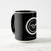 Bedrijfslogo Zakelijk Minimalistisch Merk Mok (Voorkant links)