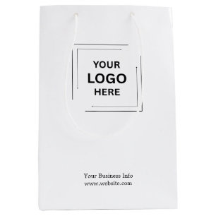 Bedrijfslogo Zakelijk Modern Minimalistisch Medi Medium Cadeauzakje