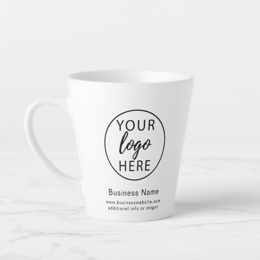 Bedrijfslogo Zakelijk Personeel Latte Mok (Links)