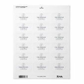 Bedrijfslogo Zakelijke Postadres Etiket (Full Sheet)