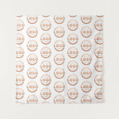 Bedrijfslogo Zakelijke videoconferentie-achtergron Wandkleed (Voorkant)