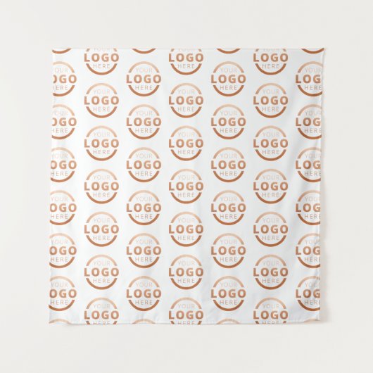 Bedrijfslogo Zakelijke videoconferentie-achtergron Wandkleed (Voorkant)