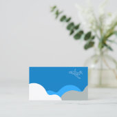 Bedrijfsluchtvaart  visitekaartje (Staand voorkant)