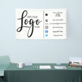 Bedrijfsmarketing bedrijf voeg uw logo toe spandoek (Beurs)