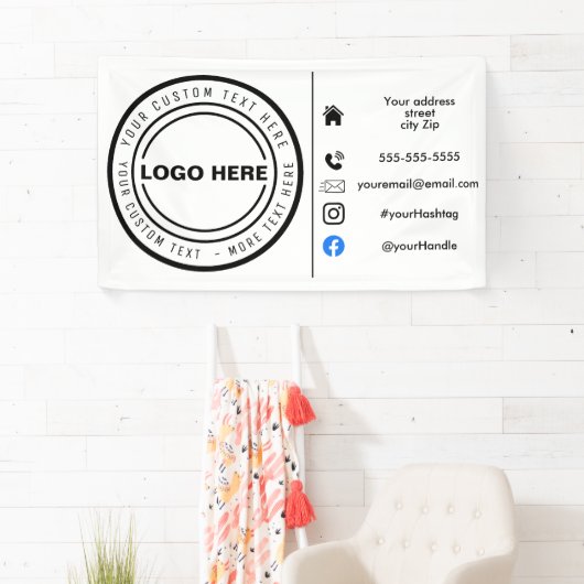 Bedrijfsmarketing business logo spandoek (Insitu)