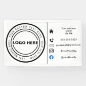 Bedrijfsmarketing business logo spandoek (Horizontaal)