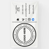 Bedrijfsmarketing business logo spandoek (Verticaal)