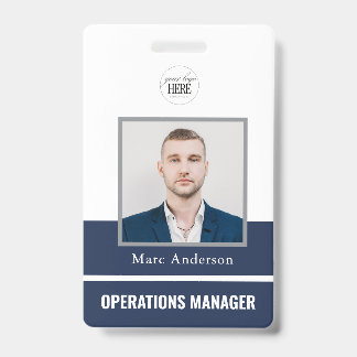 Bedrijfsmedewerker Foto ID Bedrijfs Werk Badge