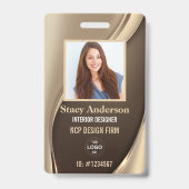 Bedrijfsmedewerker Functie Naam Pasfoto ID Badge (Voorzijde)
