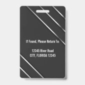 Bedrijfsmedewerker Functie Naam Pasfoto ID Badge (Achterkant)