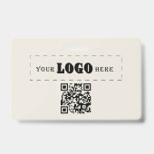 Bedrijfsmedewerker functietitel bedrijfslogo ID Badge (Achterkant)