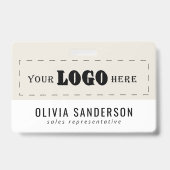 Bedrijfsmedewerker functietitel bedrijfslogo ID Badge (Voorzijde)