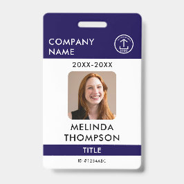 Bedrijfsmedewerker ID Kaart Sjabloon Naam Foto Badge