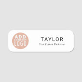 Bedrijfsmedewerker Logo toevoegen Naamplaatje (Voorkant)