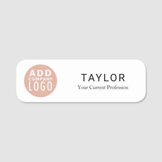 Bedrijfsmedewerker Logo toevoegen Naamplaatje (Voorkant)