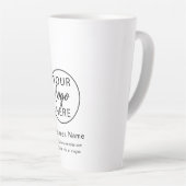 Bedrijfsmedewerker Zakelijk Bedrijf Corporate Logo Latte Mok (Rechterhoek)