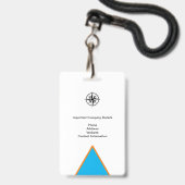 BEDRIJFSMEDIA FOTO I.D. EVENEMENT PERSPAS BADGE (Achterkant met lanyard)