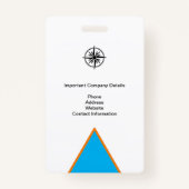 BEDRIJFSMEDIA FOTO-ID EVENEMENT PERSKAART BADGE (Achterkant)