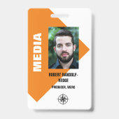 BEDRIJFSMEDIA I.D.-EVENT PERSPASSAGE BADGE (Voorzijde)