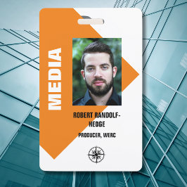 BEDRIJFSMEDIA I.D.-EVENT PERSPASSAGE BADGE